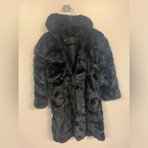 Faux fur black jacket